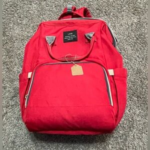 Land Diaper Bag Designed for Baby Simple Practical Red Baby Bag Pockets backpack